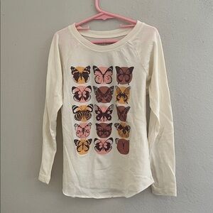 Girls Tiny Whales Graphic Tee long sleeve size 7